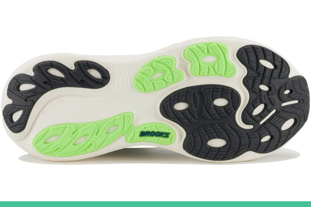 Brooks Adrenaline GTS 25 tige semelle noire et verte