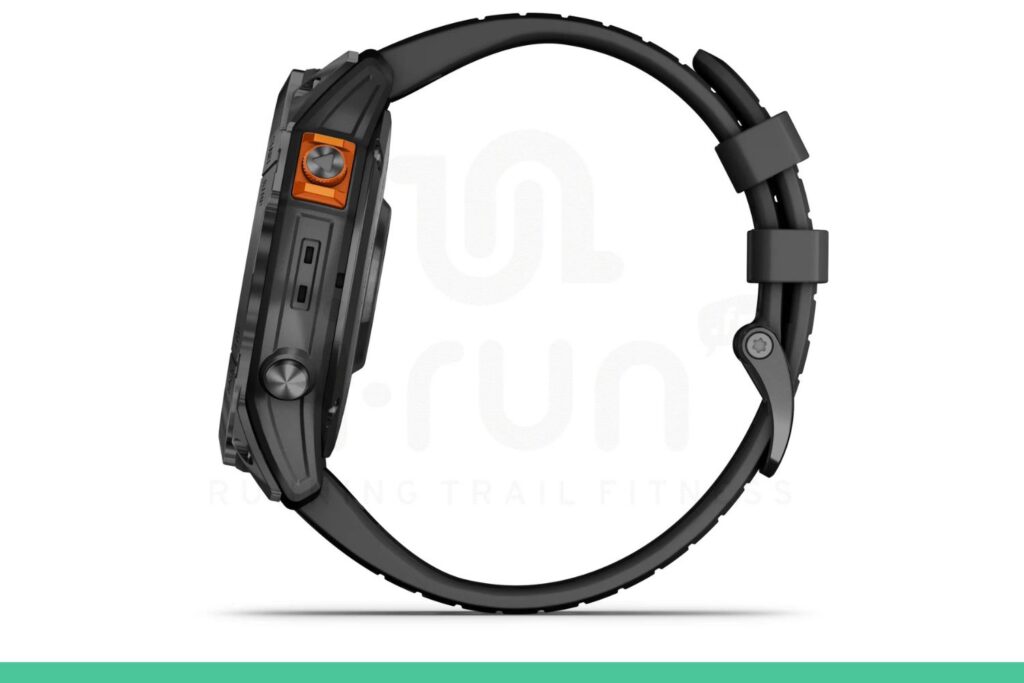 Garmin Fenix 7S Pro capteur coté noir