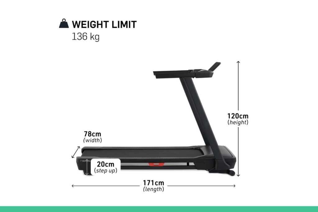 NordicTrack T Series 5 dimension